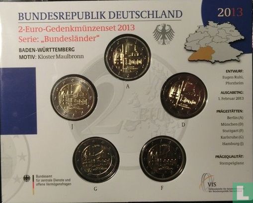 Germany mint set 2013 "Baden - Württemberg" - Image 1