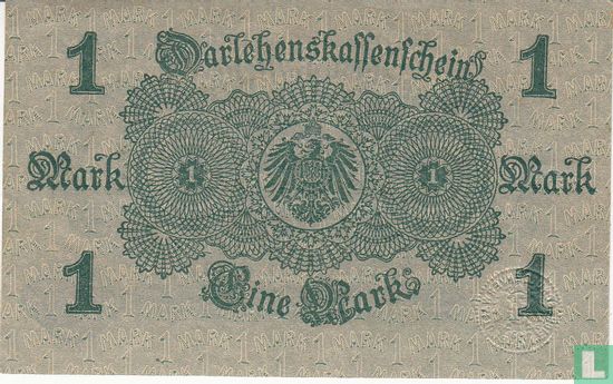 Reichsschuldenverwaltung, 1 Mark 1914 (P.52 - Ros.51d) - Afbeelding 2