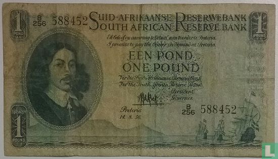 South Africa 1 Pound 1956 - Image 1