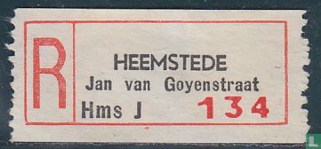 HEEMSTEDE - Jan van Goyenstraat - Hms J
