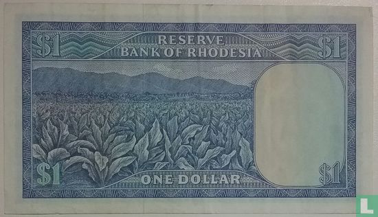 Rhodesië 1 Dollar - Afbeelding 2