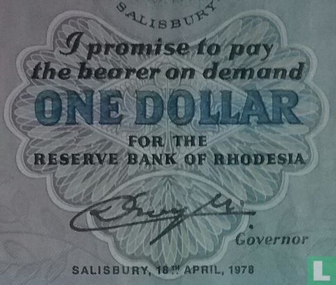 Rhodesië 1 Dollar - Afbeelding 3