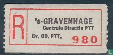 's-GRAVENHAGE Centrale Directie Gv. CD. PTT. 
