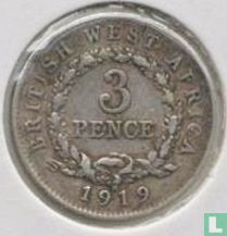British West Africa 3 pence 1919 - Image 1