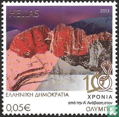 100 jaar 1e beklimming van de Olympus 