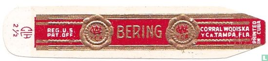 Bering - Reg. U.S.. Pat. Off. - Corral Wodiska y Ca. Tampa, Fla. - Printed in Cuba - Afbeelding 1