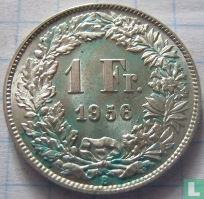 Zwitserland 1 franc 1956 - Afbeelding 1