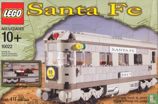 Lego 10022 Santa Fe Cars - Set II (dining, observation, or sleeping car) - Image 1