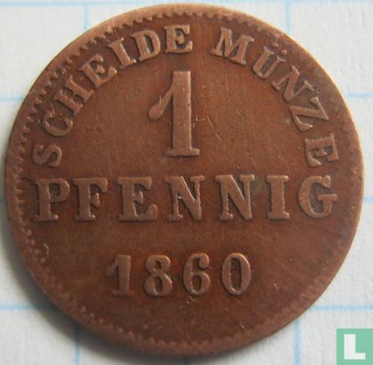 Hessen-Darmstadt 1 pfennig 1860 - Afbeelding 1
