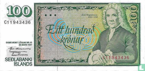 IJsland 100 Krónur 1981 - Afbeelding 1