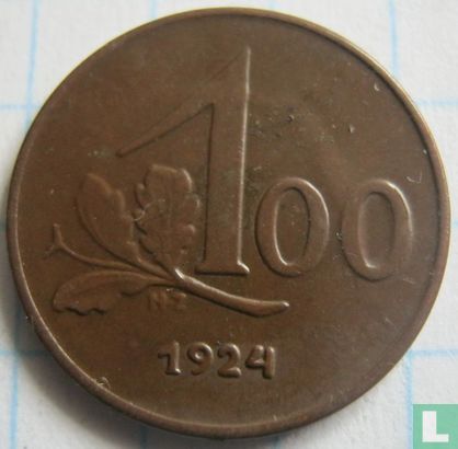 Österreich 100 Kronen 1924 - Bild 1