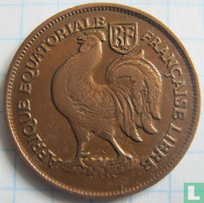 French Equatorial Africa 1 franc 1943 - Image 2