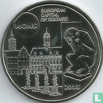 België 5 euro 2015 "Mons - European Capital of Culture" - Afbeelding 2