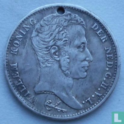 Nederland 1 gulden 1823 (mercuriusstaf) - Afbeelding 2