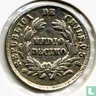 Chile ½ Décimo 1887 - Bild 2