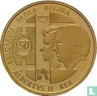 Belgique 100 euro 2009 (BE) "50th Royal Wedding anniversary Albert II and Paola" - Image 2