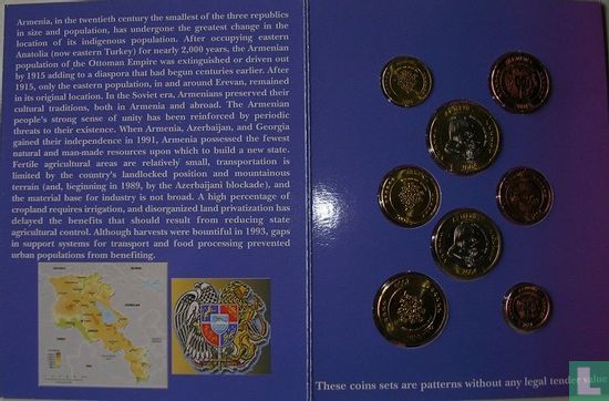 Armenië Republiek euro proefset 2004 - Bild 2