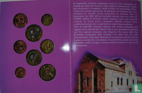 Armenië Republiek euro proefset 2004 - Bild 3