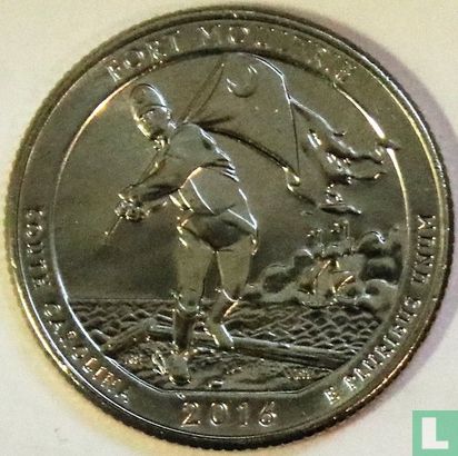Verenigde Staten ¼ dollar 2016 (P) "Fort Moultrie" - Afbeelding 1