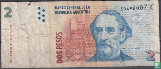 Argentina 2 Pesos (Signature 6) - Image 1
