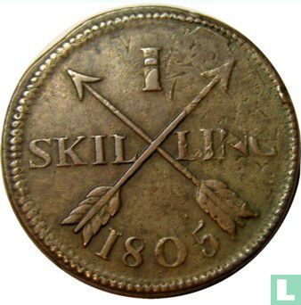 Sweden 1 skilling 1805 - Image 1