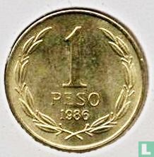 Chili 1 peso 1986 - Image 1
