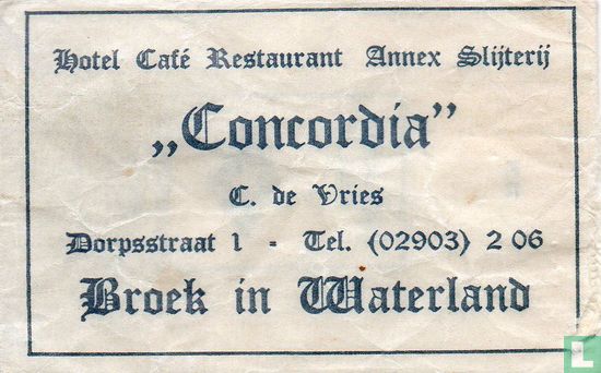 Hotel Café Restaurant annex Slijterij "Concordia" - Afbeelding 1