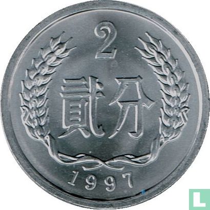 China 2 fen 1997 - Image 1
