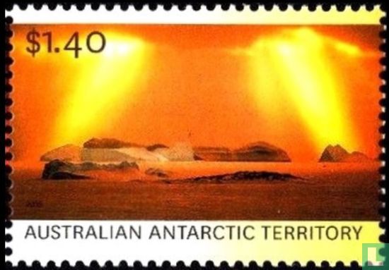 Kleuren van Australisch Antarctica  