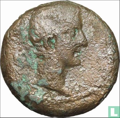 Roman Empire  obol  (Alexandrie, Egypte; Tibère)  19 CE - Image 2