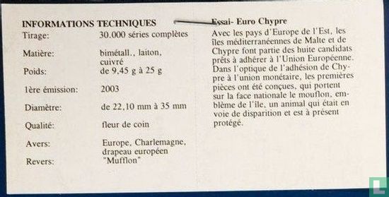 Cyprus euro proefset 2003 - Bild 3