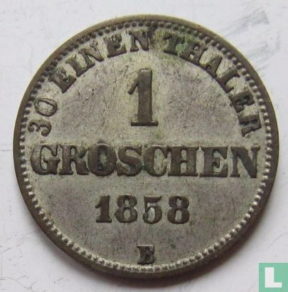 Oldenburg 1 groschen 1858 (type 2) - Afbeelding 1