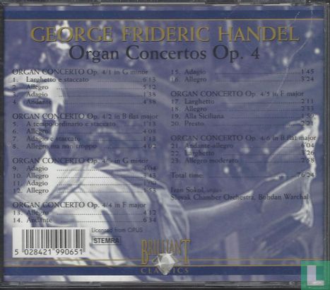 George Frideric Händel: Organ Concertos Op. 4 - Afbeelding 2