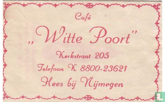Café "Witte Poort" - Afbeelding 1