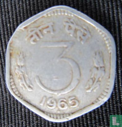 Inde 3 paise 1965 (Bombay) - Image 1