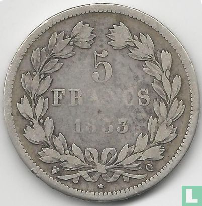 Frankreich 5 Franc 1833 (Q) - Bild 1