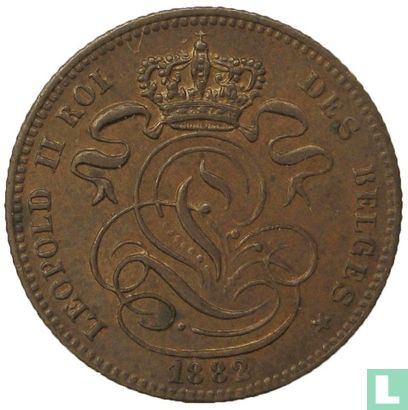 Belgique 1 centime 1882 (FRA) - Image 1