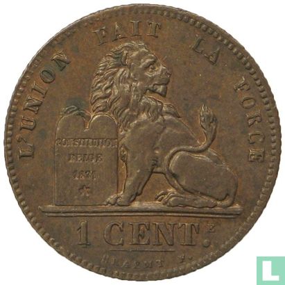Belgique 1 centime 1882 (FRA) - Image 2