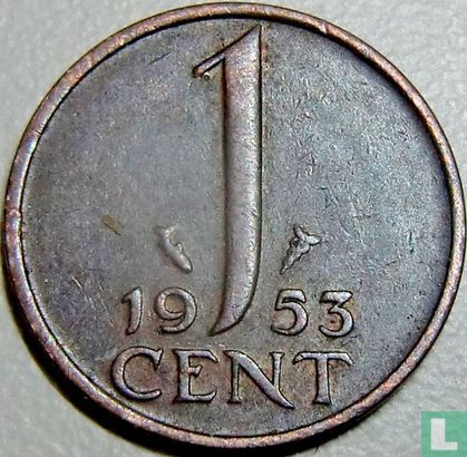 Netherlands 1 cent 1953 - Image 1