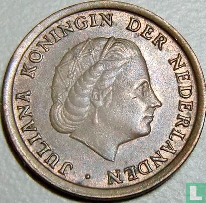 Netherlands 1 cent 1969 (rooster) - Image 2