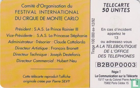 17e Festival du Cirque 1993 - Afbeelding 2