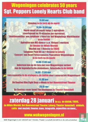 Wageningen celebrates 50 years Sgt. Peppers Lonely Hearts Club Band - Programma