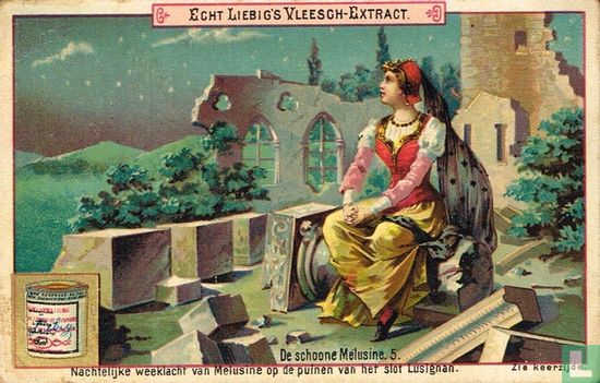 Nachtelijke weeklacht van Melusine op de puinen van het slot Lusignan