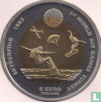 Finland 5 Euro 1997 "Skysurfing" - Afbeelding 1