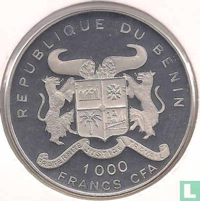 Benin 1000 francs 1995 (PROOF) "Hansa - Brandenburgh D. I" - Image 2