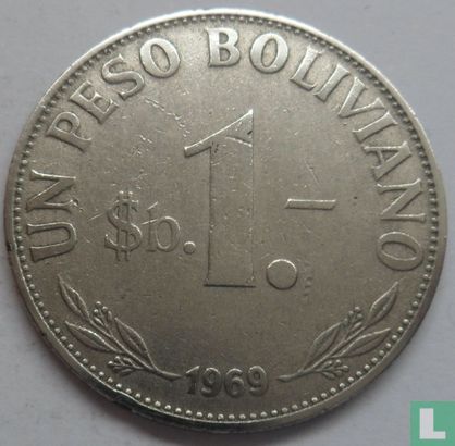 Bolivia 1 peso boliviano 1969 - Image 1