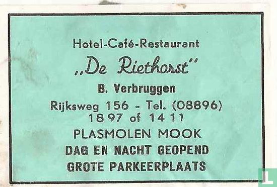 Hotel Café Restaurant De Riethorst