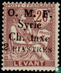 Briefmarken Levante mit Aufdruck 