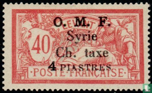 Stamps of Levant with overprint