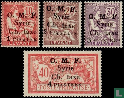Briefmarken Levante mit Aufdruck 